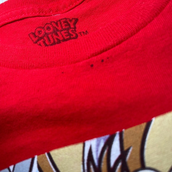 Looney Tunes Vintage Mens Character T-Shirt Red - Picture 3 of 5